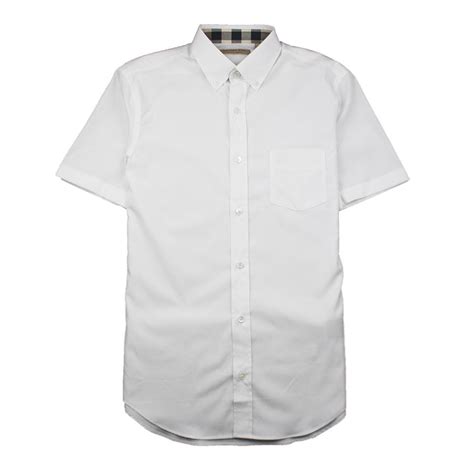 white burberry short sleeve shirt|burberry men's shirts outlet.